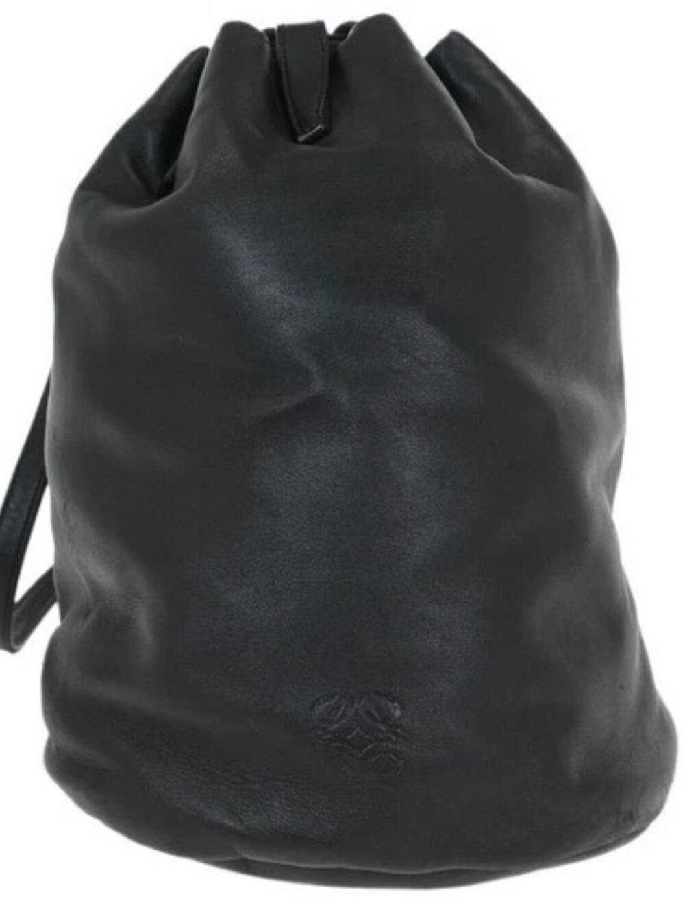 Loewe Black Lambskin Drawstring Backpack L10 145554